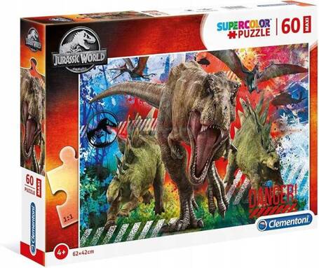 PUZZLE 60 MAXI JURASSIC WORLD DINOZAURY 26456