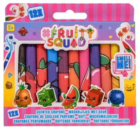 Pachnące kredki 12 szt. FRUITYSQUAD