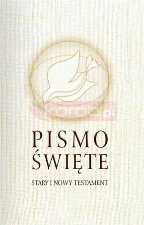 Pismo Święte ST i NT małe beż