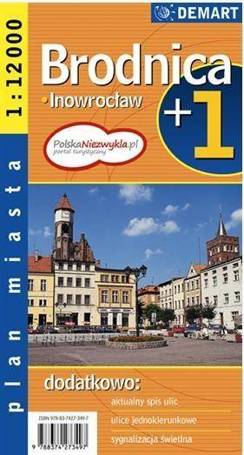 Plan miasta - Brodnica/Inowrocław 1:12 000 DEMART