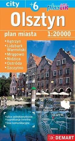 Plan miasta Olsztyn +6 1:20 000 w.2023