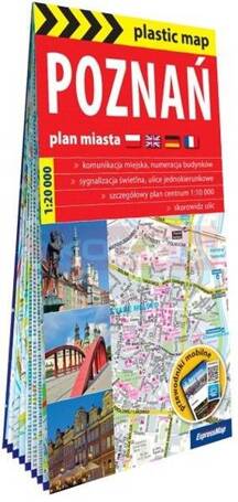 Plastic map Poznań 1: 20 000