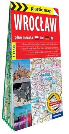 Plastic map Wrocław 1:22 500 w.2025