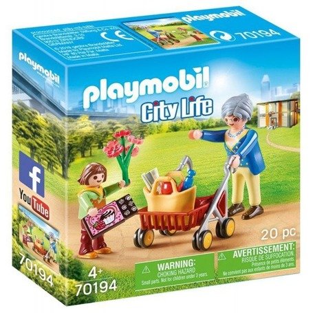 Playmobil 70194 Babcia z chodzikiem