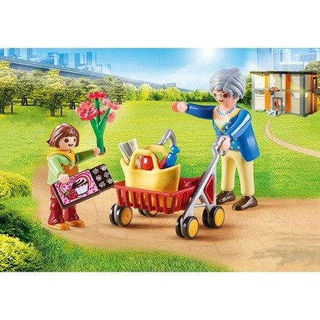 Playmobil 70194 Babcia z chodzikiem