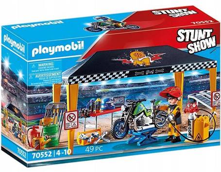 Playmobil 70552 Pokaz kaskaderski namiot serwisowy