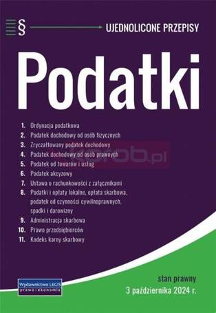 Podatki - ujednolicone przepisy - 03.10.2024