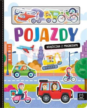 Pojazdy. Książeczka z magnesami