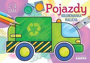 Pojazdy - kolorowankamalucha 2-4 lata