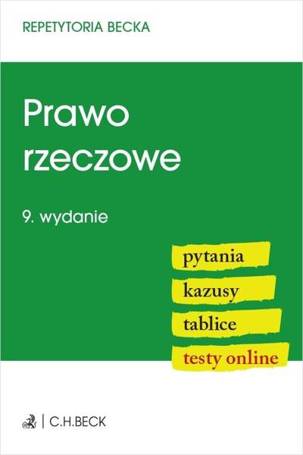 Prawo rzeczowe Pytania Kazusy Tablice Testy online