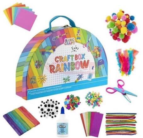 Pudełko do rękodzieła tęcza, rainbow craft