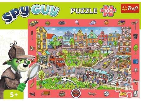 Puzzle 100 Obserwacyjne - Spy Guy Miasto TREFL