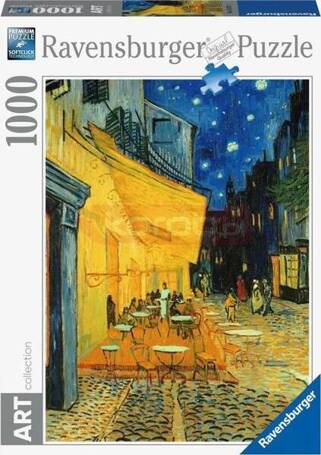 Puzzle 1000 Art Taras kawiarni w nocy