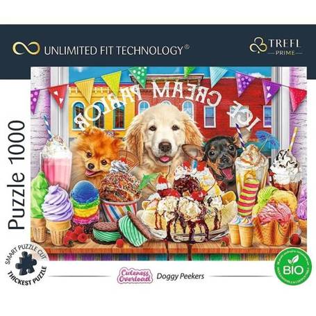 Puzzle 1000 Cuteness Overload: Doggy Peekers TREFL