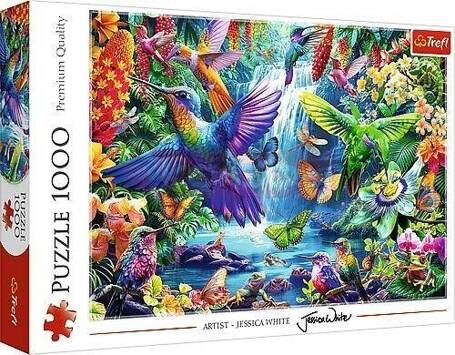 Puzzle 1000 Kolibry w tropikach TREFL