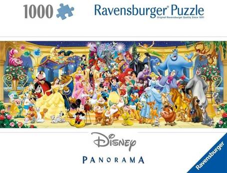 Puzzle 1000 Panorama Postacie Disney