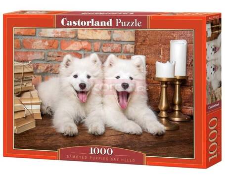 Puzzle 1000 Samoyed Puppies Say Hello CASTOR