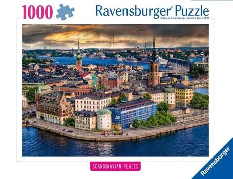 Puzzle 1000 Skandynawskie miasto widok