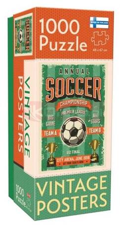 Puzzle 1000 Vintage: Soccer Championship