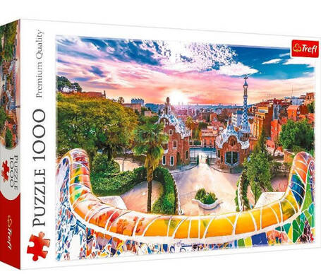 Puzzle 1000 elementów Zachód słońca nad Barceloną