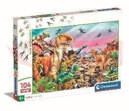 Puzzle 104 Super Kolor Land of Dinosaurus