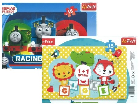 Puzzle 15 ramkowe Fisher Price/Tomek