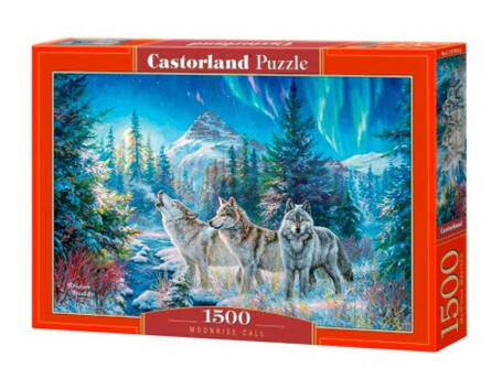 Puzzle 1500 elementów Wilki Moonrise Call