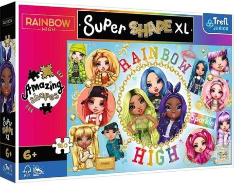 Puzzle 160 XL Kolorowe Rainbow High TREFL