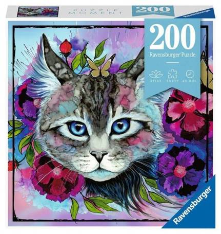 Puzzle 200 elementów Kot 