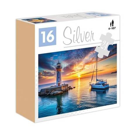 Puzzle 24 Latarnia morska Silver ALEX