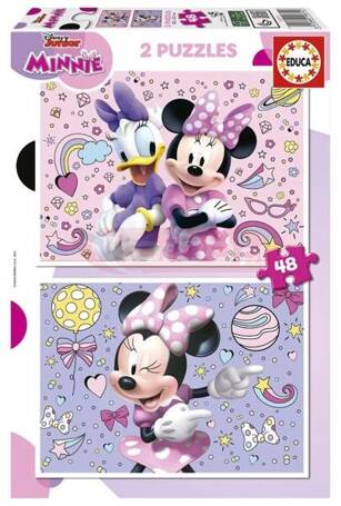 Puzzle 2x48 Myszka Minnie