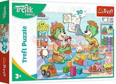 Puzzle 30 Radosna Rodzina Treflików TREFL