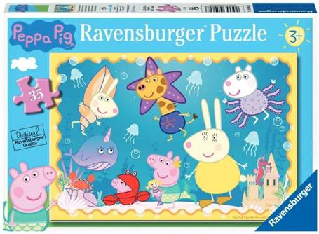 Puzzle 35 Świnka Peppa. Podwodny świat