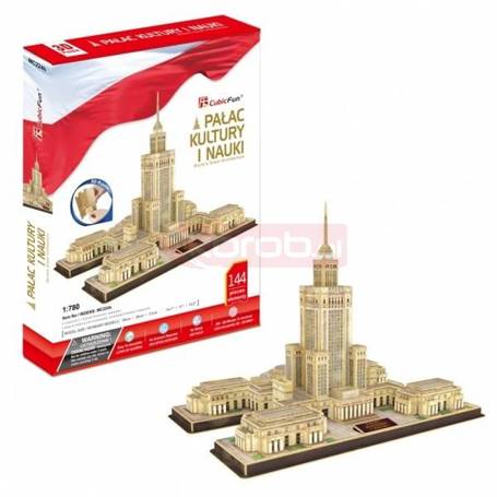 Puzzle 3D Palac Kultury i Nauki, 144 elementy