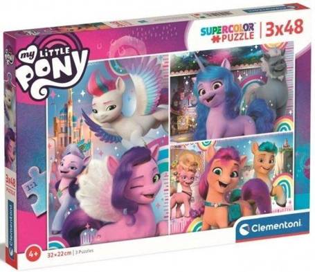 Puzzle 3x48 Super Kolor My Little Pony