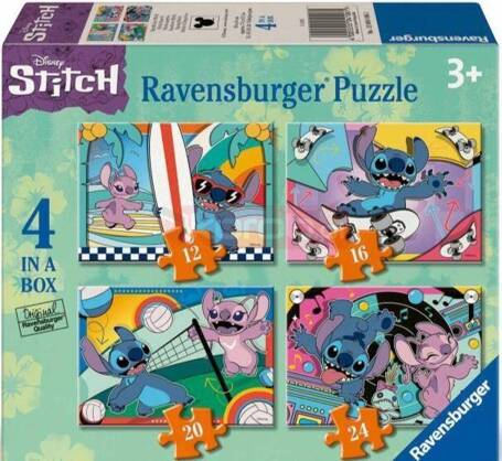 Puzzle 4w1 Disney Stitch