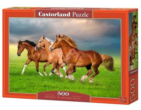 Puzzle 500 Horses in Spring Rush CASTOR