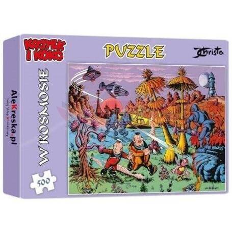 Puzzle 500 Kajtek i Koko w kosmosie