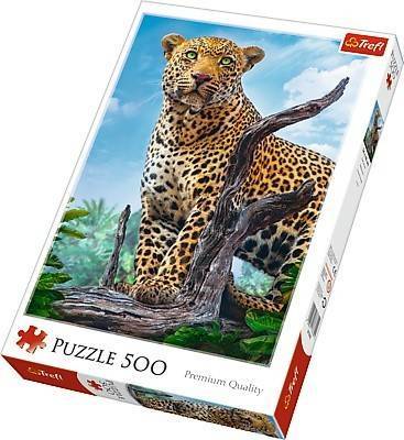 Puzzle 500 elementów - Dziki lampart