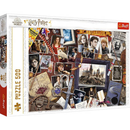 Puzzle 500 elementów Pamiątki z Hogwartu Harry Potter