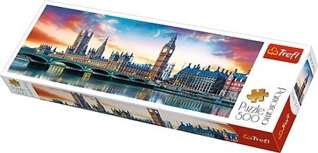 Puzzle 500 elementów Panorama - Big Ben i Pałac Westminsterski