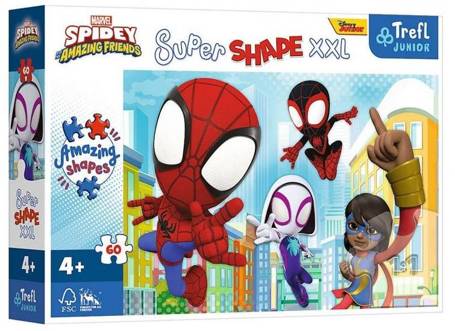 Puzzle 60 Super Shape XXL Sprytny Spidey TREFL