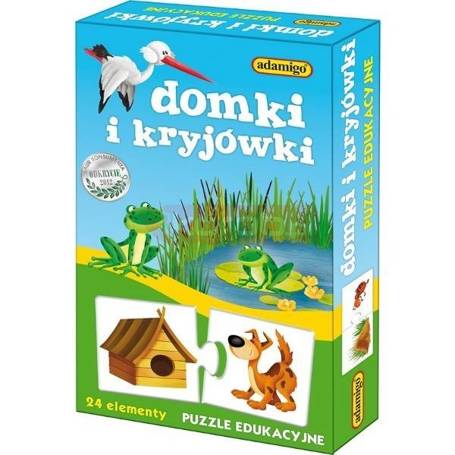 Puzzle Edukacyjne - Domki i Kryjówki