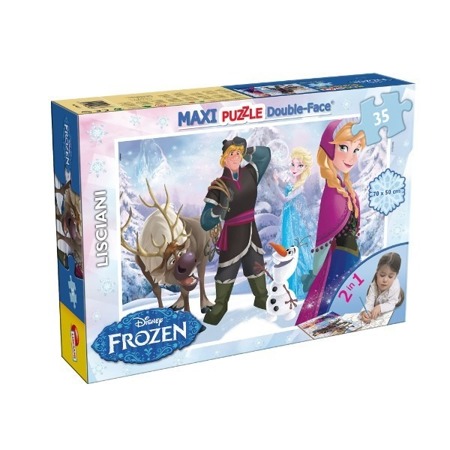 Puzzle Frozen maxi 35 elementów dwustronne