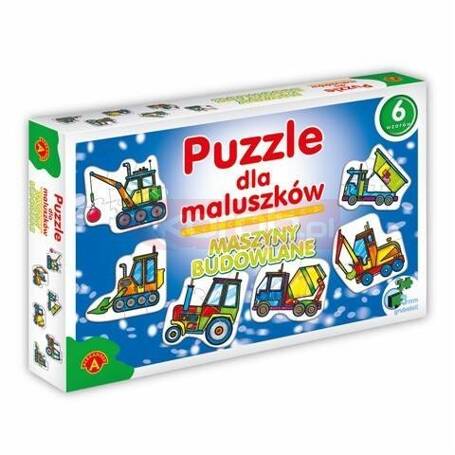 Puzzle dla Maluszków - Maszyny Budowlane