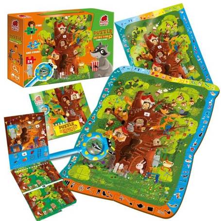 Puzzle edukacyjne Detective - Forest Story