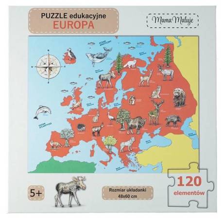 Puzzle edukacyjne Europa 120el