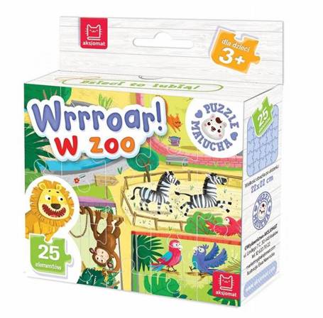 Puzzle malucha. Wrrroar! W zoo