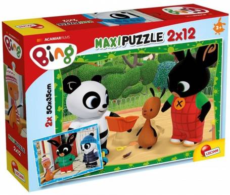 Puzzle maxi 2 x 12 elementów Bing