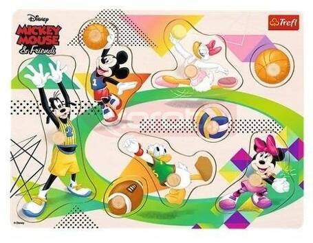 Puzzle medium drewniane - Mickey & Friends TREFL